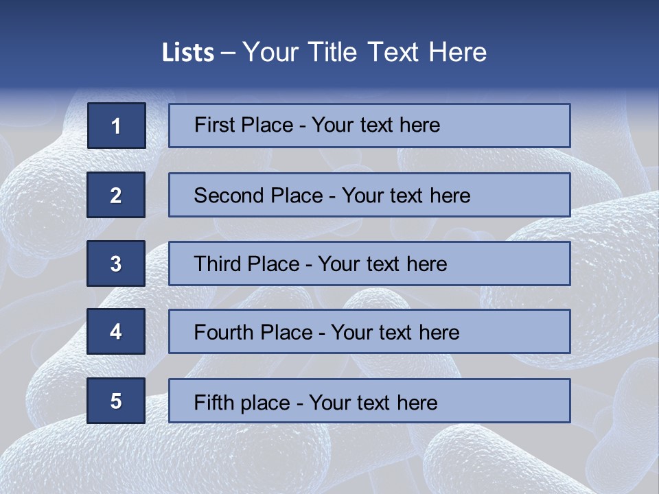A Group Of Blue And White Cells Powerpoint Presentation PowerPoint Template