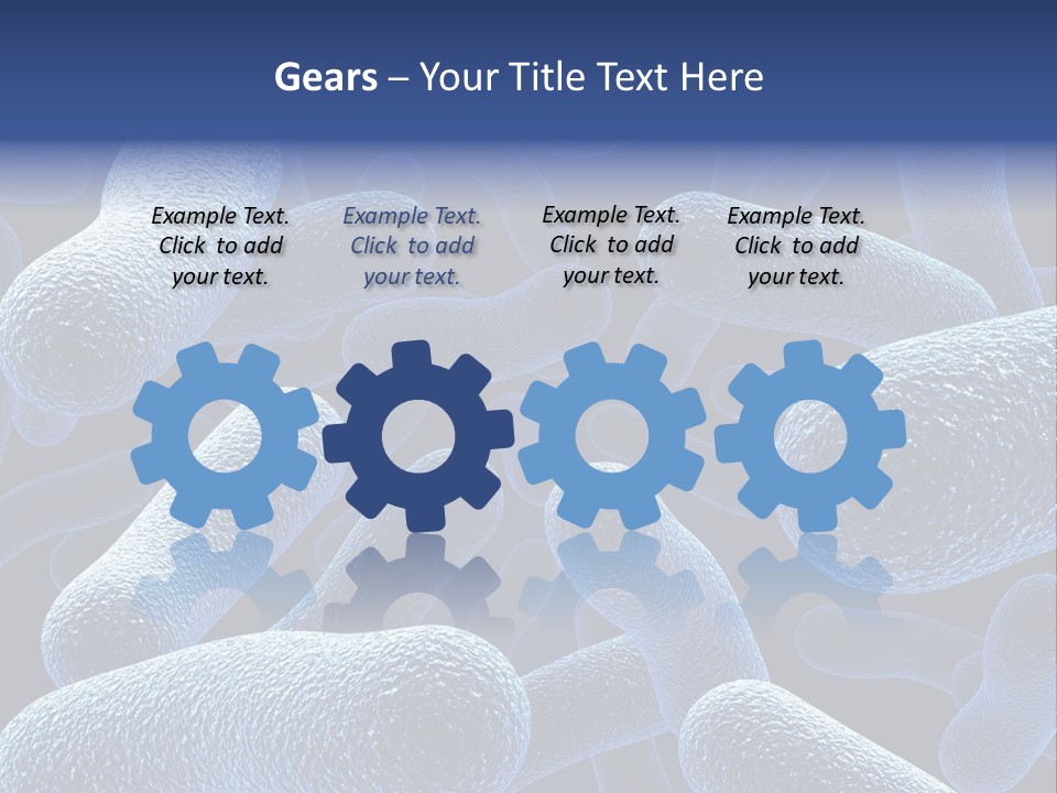 A Group Of Blue And White Cells Powerpoint Presentation PowerPoint Template