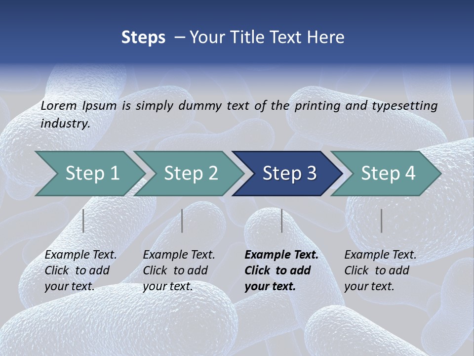 A Group Of Blue And White Cells Powerpoint Presentation PowerPoint Template