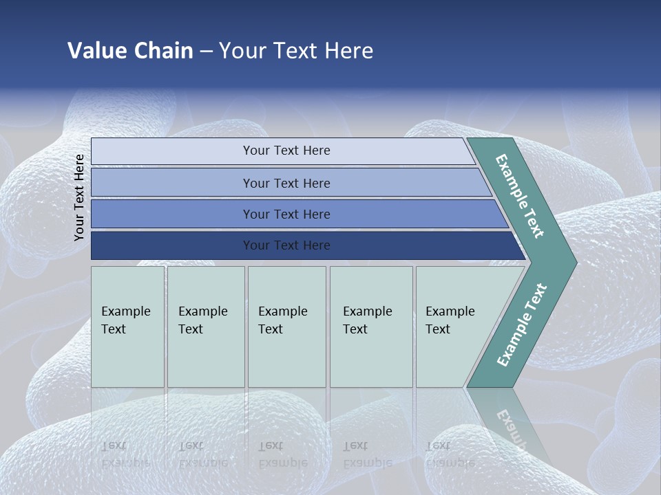 A Group Of Blue And White Cells Powerpoint Presentation PowerPoint Template