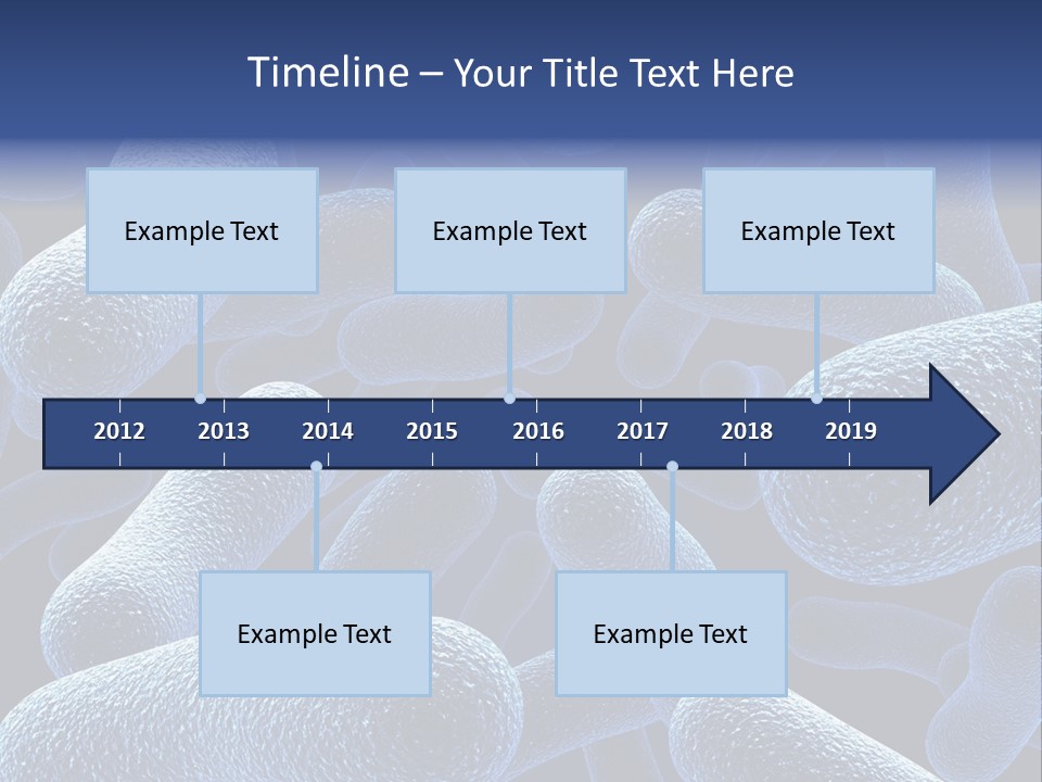 A Group Of Blue And White Cells Powerpoint Presentation PowerPoint Template