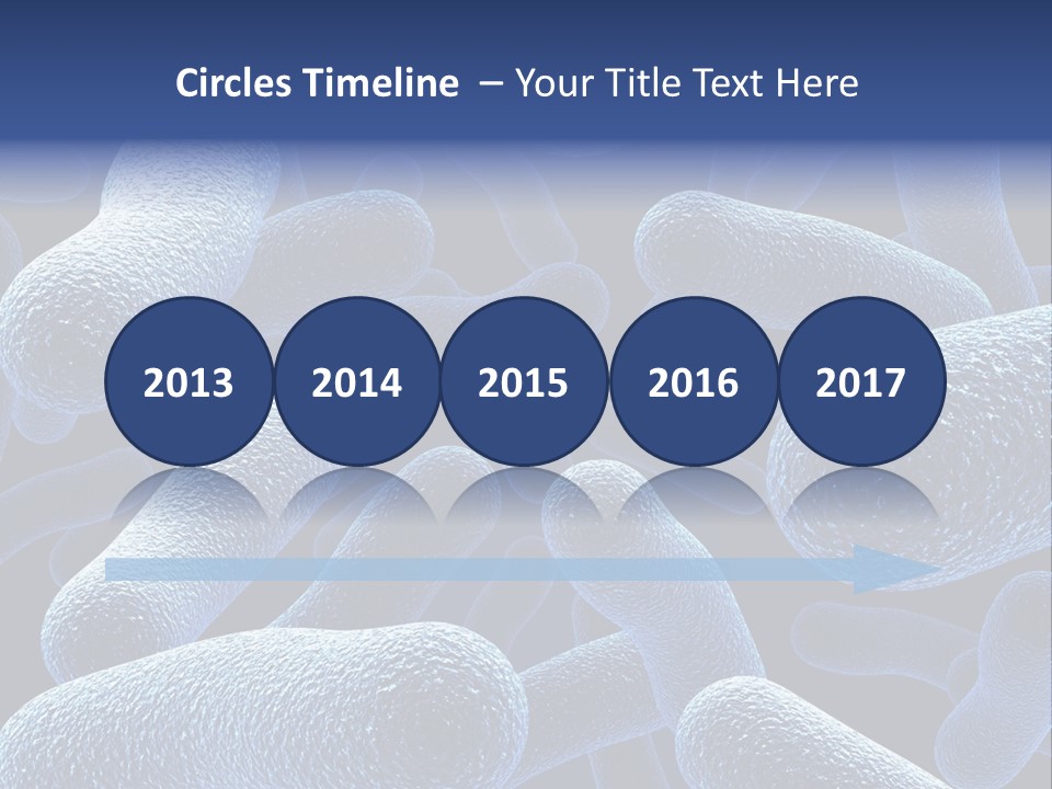 A Group Of Blue And White Cells Powerpoint Presentation PowerPoint Template