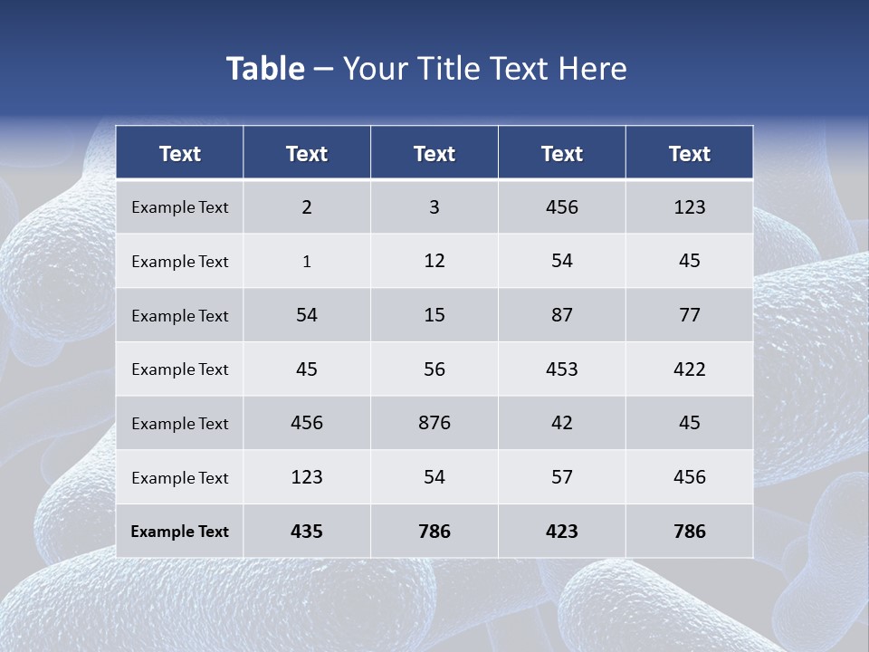 A Group Of Blue And White Cells Powerpoint Presentation PowerPoint Template