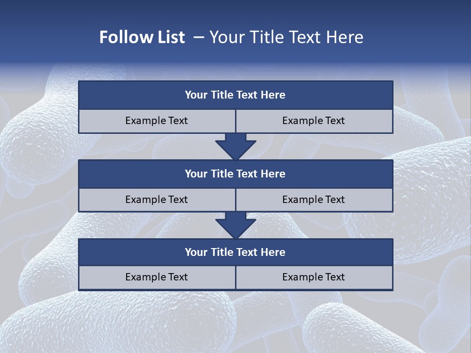 A Group Of Blue And White Cells Powerpoint Presentation PowerPoint Template