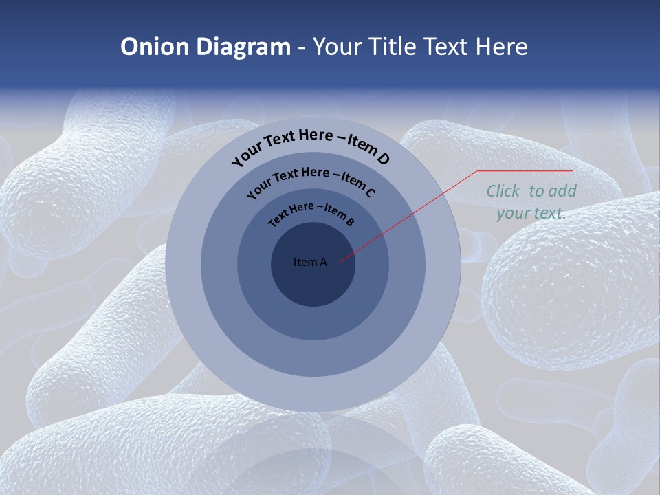 A Group Of Blue And White Cells Powerpoint Presentation PowerPoint Template