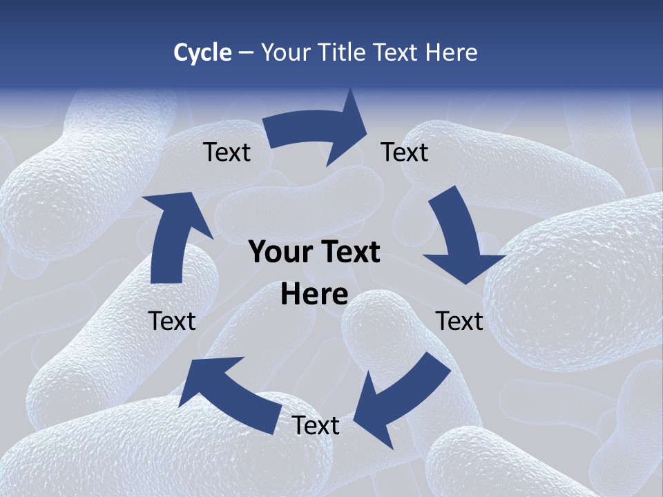 A Group Of Blue And White Cells Powerpoint Presentation PowerPoint Template