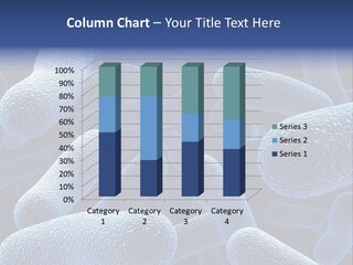 A Group Of Blue And White Cells Powerpoint Presentation PowerPoint Template