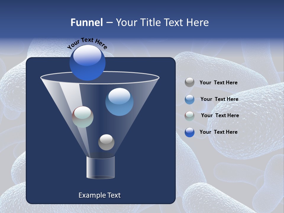 A Group Of Blue And White Cells Powerpoint Presentation PowerPoint Template