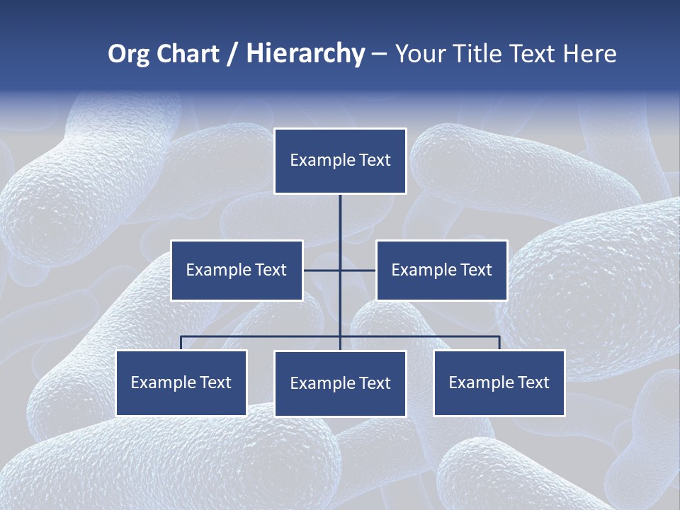 A Group Of Blue And White Cells Powerpoint Presentation PowerPoint Template