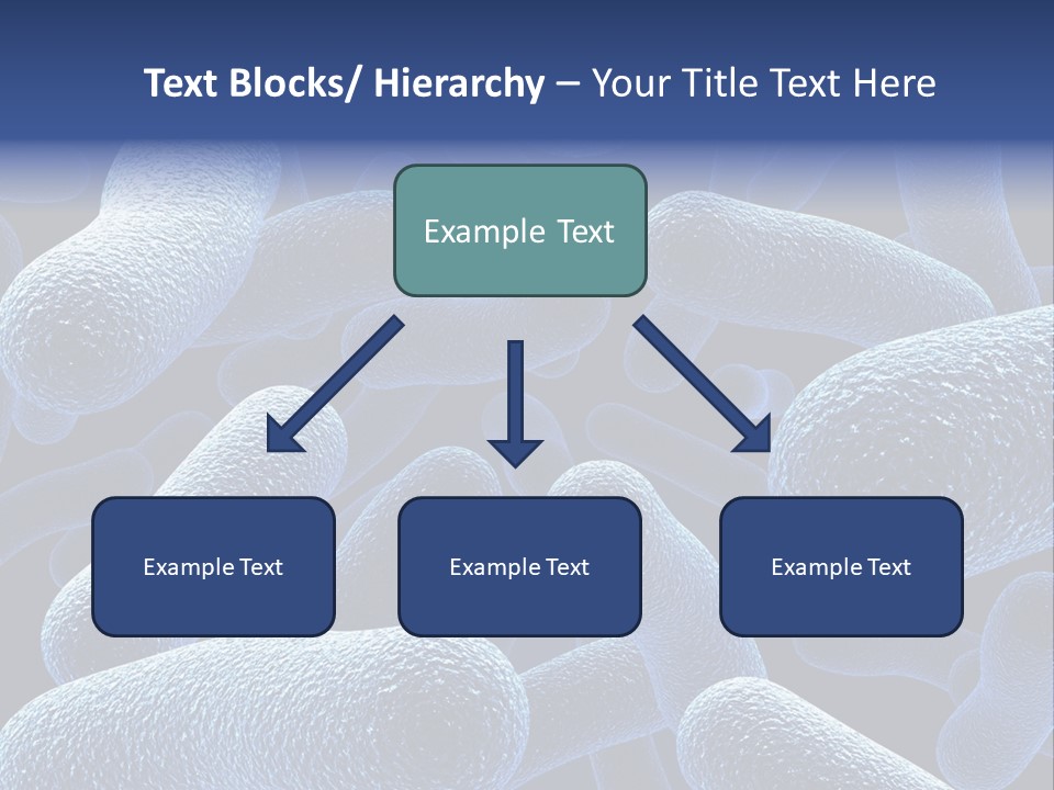 A Group Of Blue And White Cells Powerpoint Presentation PowerPoint Template