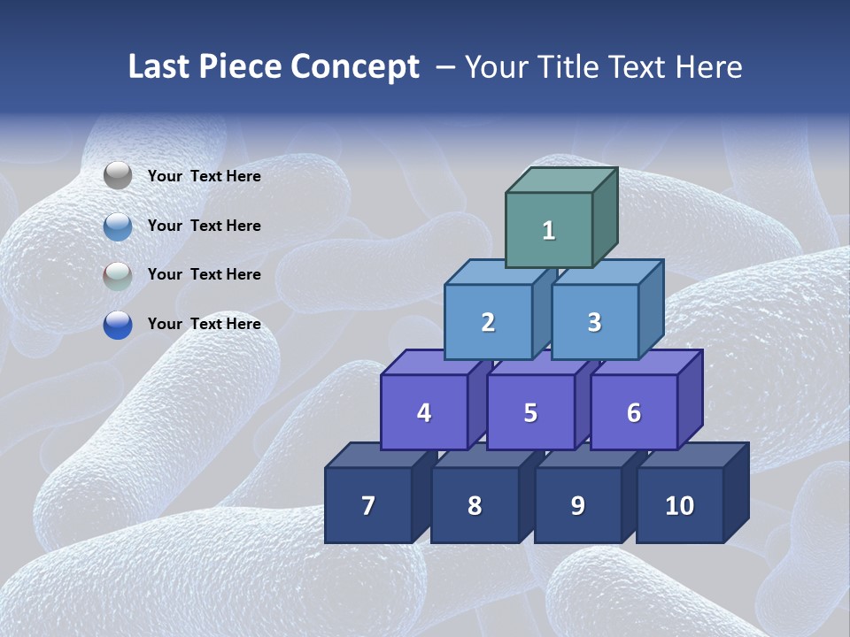 A Group Of Blue And White Cells Powerpoint Presentation PowerPoint Template