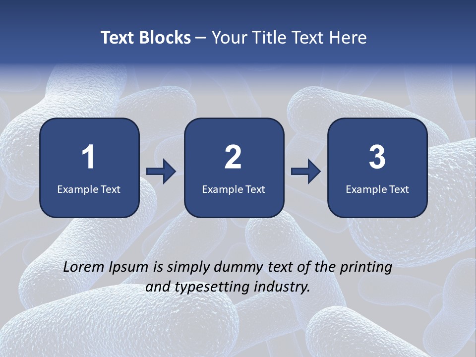 A Group Of Blue And White Cells Powerpoint Presentation PowerPoint Template