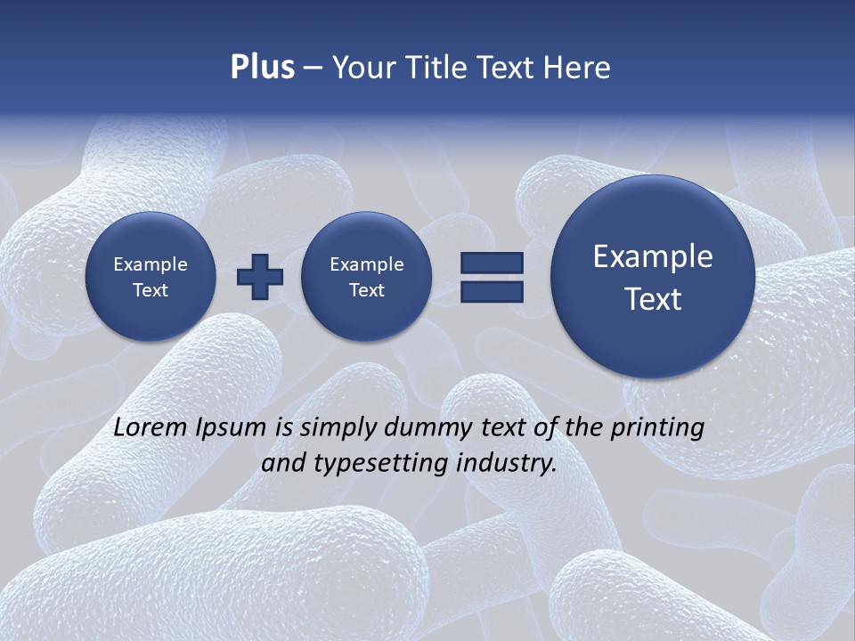 A Group Of Blue And White Cells Powerpoint Presentation PowerPoint Template