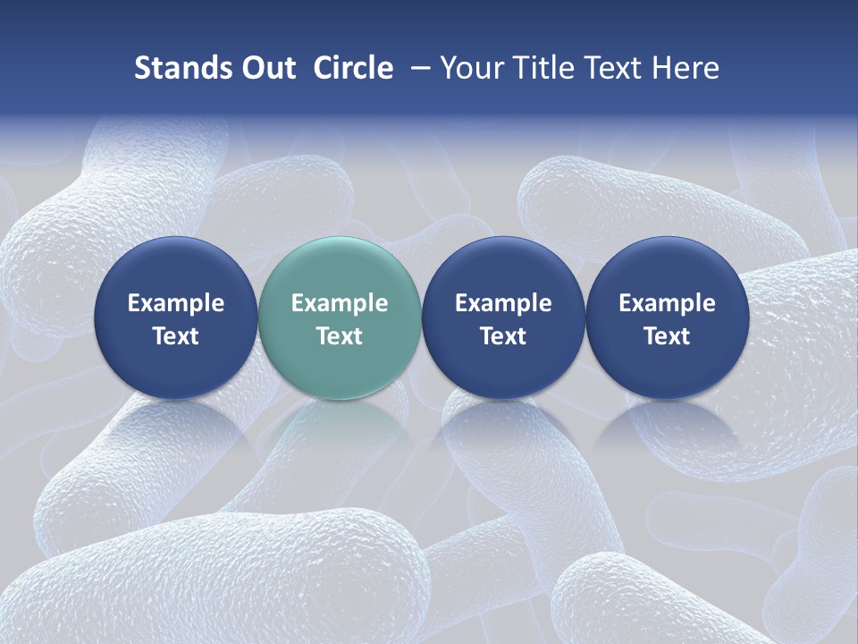 A Group Of Blue And White Cells Powerpoint Presentation PowerPoint Template