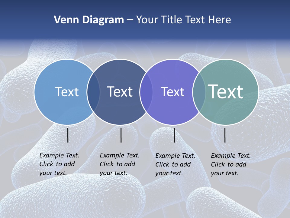 A Group Of Blue And White Cells Powerpoint Presentation PowerPoint Template