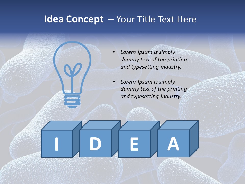 A Group Of Blue And White Cells Powerpoint Presentation PowerPoint Template