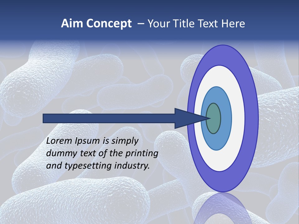 A Group Of Blue And White Cells Powerpoint Presentation PowerPoint Template