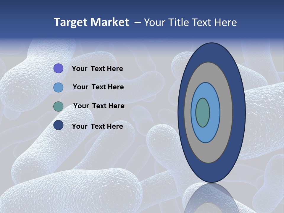 A Group Of Blue And White Cells Powerpoint Presentation PowerPoint Template