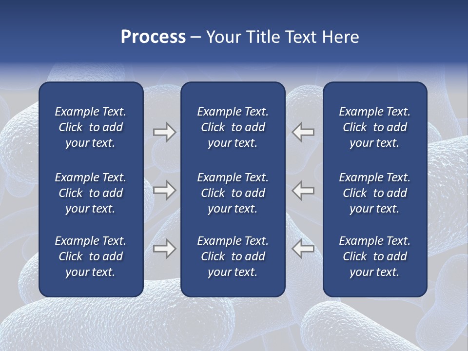 A Group Of Blue And White Cells Powerpoint Presentation PowerPoint Template