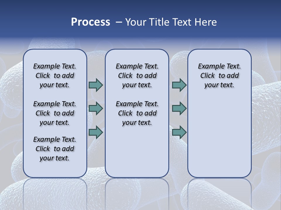 A Group Of Blue And White Cells Powerpoint Presentation PowerPoint Template