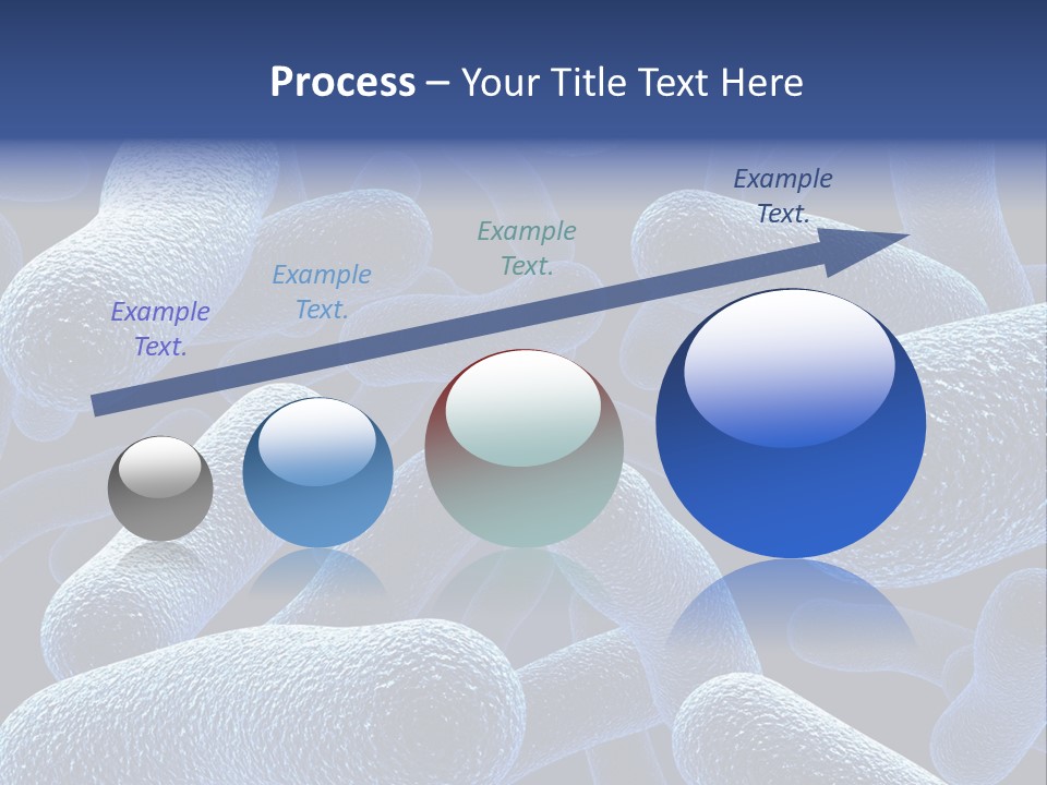 A Group Of Blue And White Cells Powerpoint Presentation PowerPoint Template