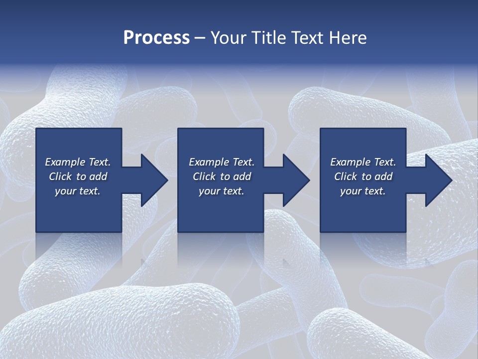 A Group Of Blue And White Cells Powerpoint Presentation PowerPoint Template