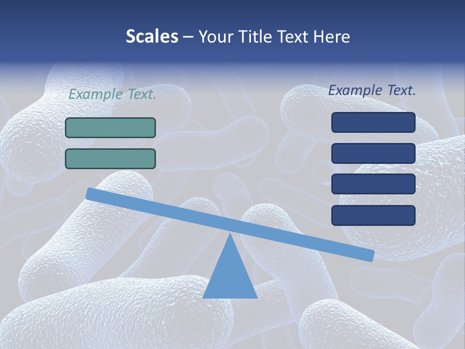 A Group Of Blue And White Cells Powerpoint Presentation PowerPoint Template