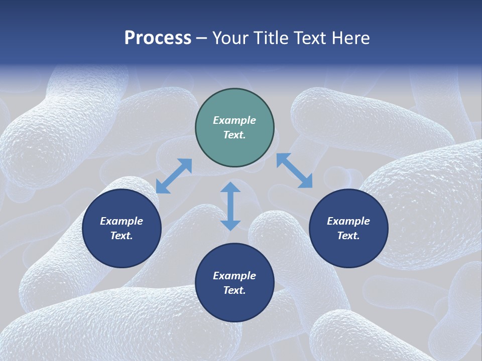A Group Of Blue And White Cells Powerpoint Presentation PowerPoint Template