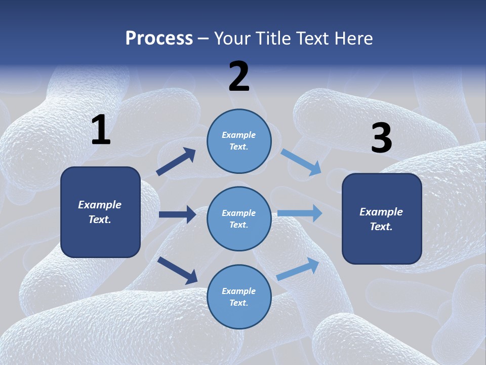 A Group Of Blue And White Cells Powerpoint Presentation PowerPoint Template