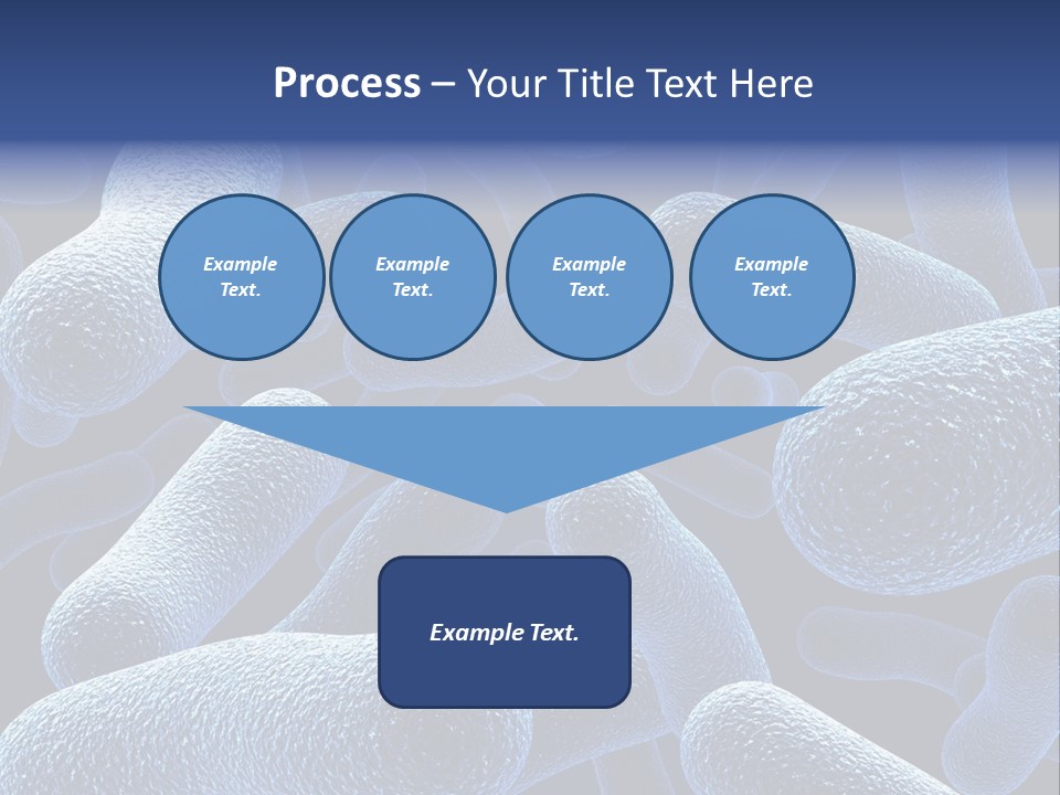 A Group Of Blue And White Cells Powerpoint Presentation PowerPoint Template