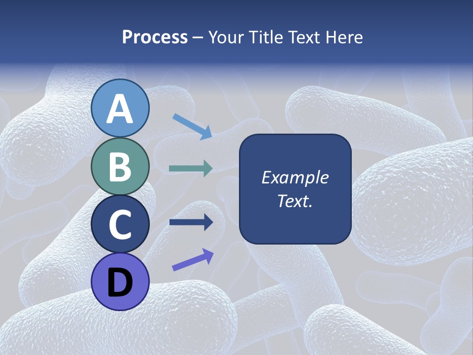 A Group Of Blue And White Cells Powerpoint Presentation PowerPoint Template