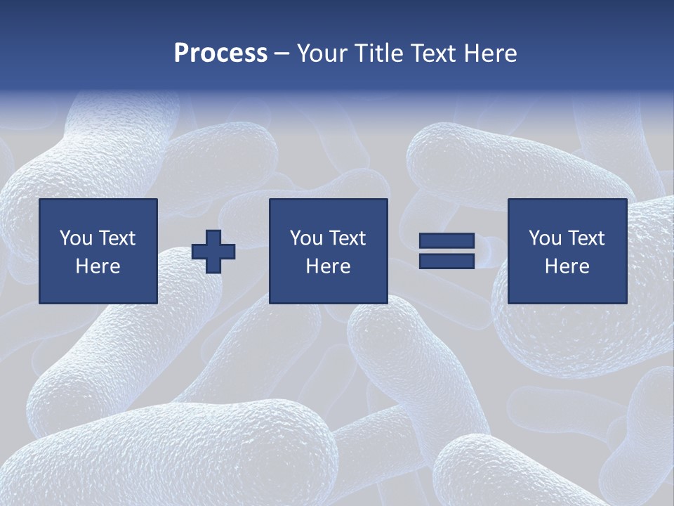 A Group Of Blue And White Cells Powerpoint Presentation PowerPoint Template
