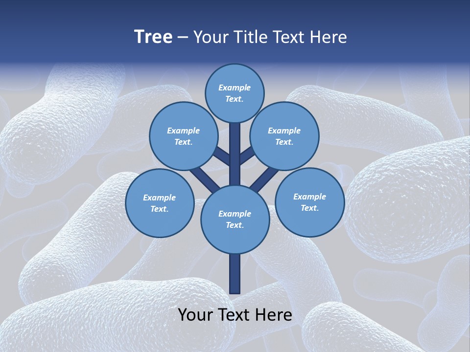 A Group Of Blue And White Cells Powerpoint Presentation PowerPoint Template