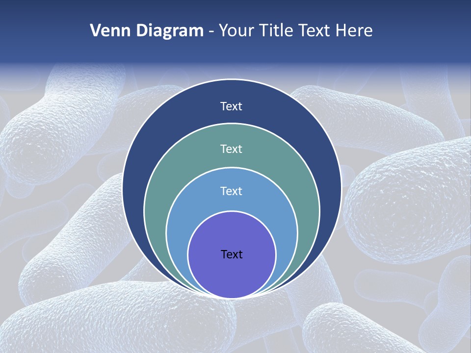 A Group Of Blue And White Cells Powerpoint Presentation PowerPoint Template