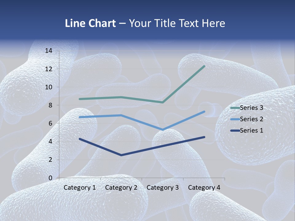 A Group Of Blue And White Cells Powerpoint Presentation PowerPoint Template