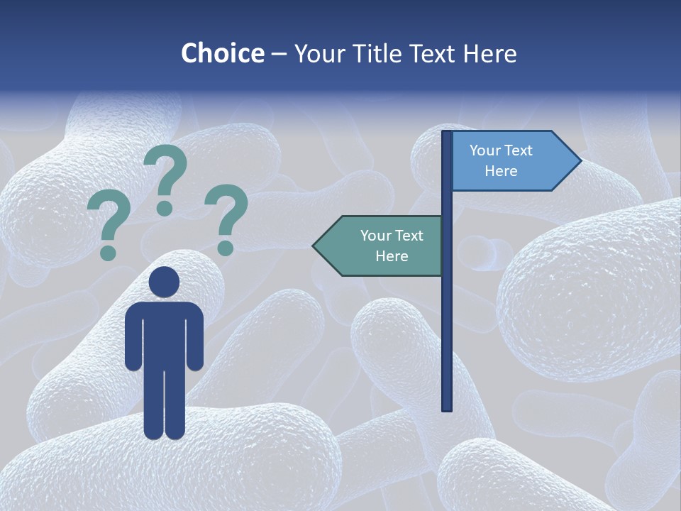 A Group Of Blue And White Cells Powerpoint Presentation PowerPoint Template