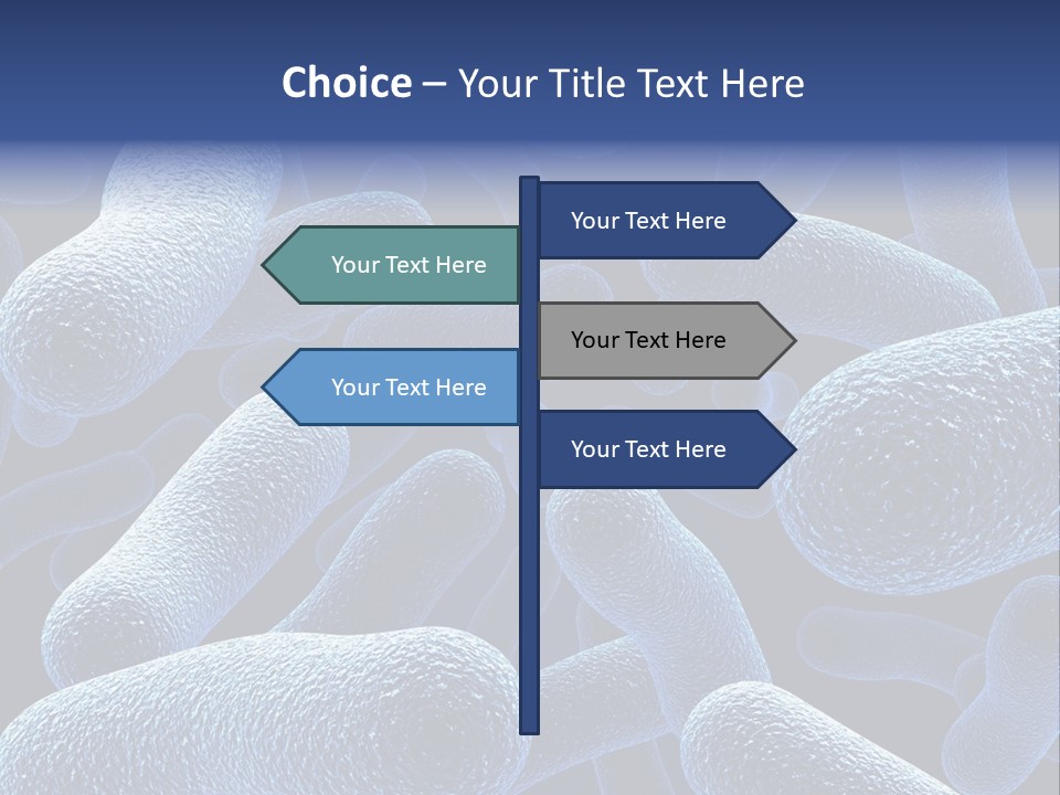 A Group Of Blue And White Cells Powerpoint Presentation PowerPoint Template