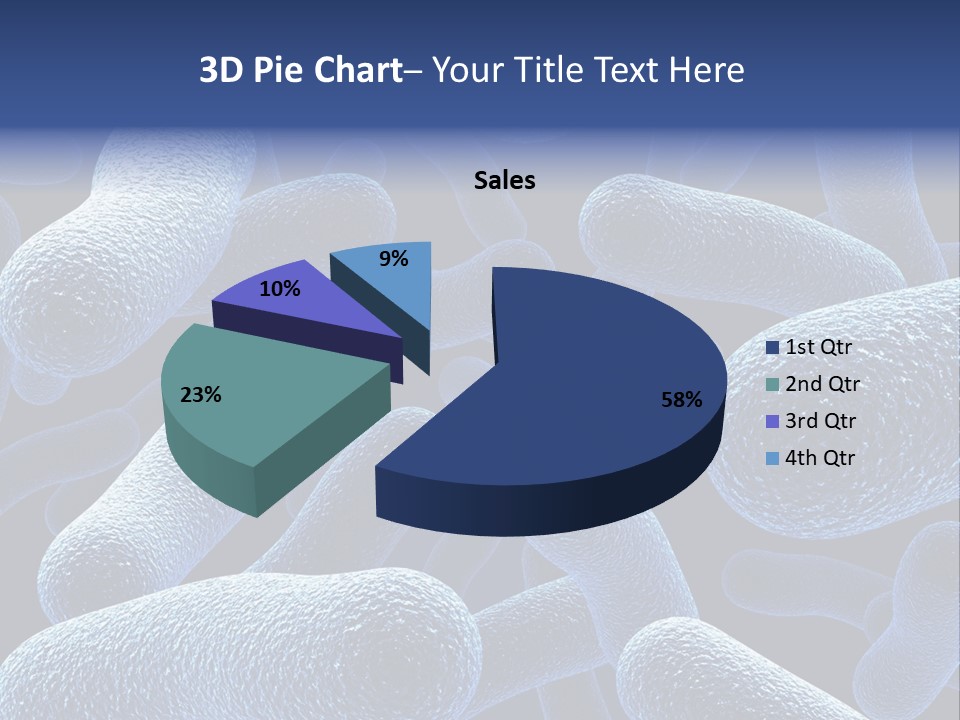 A Group Of Blue And White Cells Powerpoint Presentation PowerPoint Template