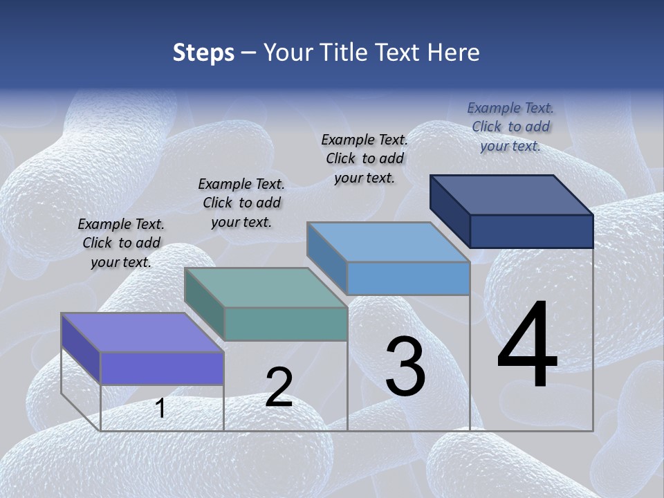 A Group Of Blue And White Cells Powerpoint Presentation PowerPoint Template