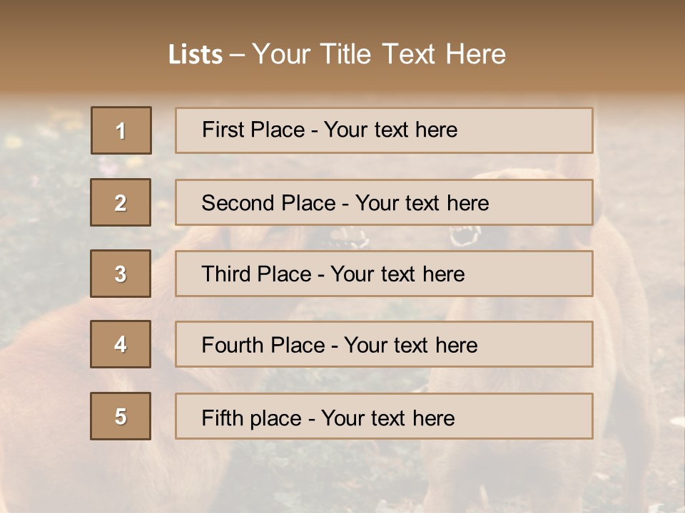 Spill Glass Lager PowerPoint Template