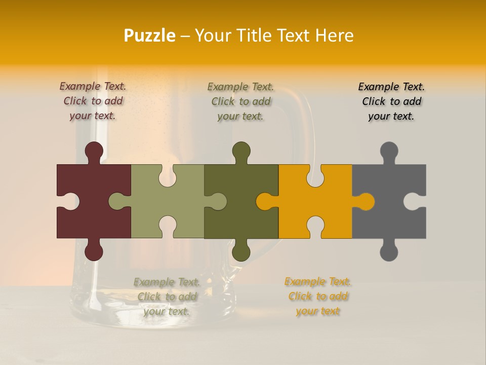 White Foodstuff Health PowerPoint Template