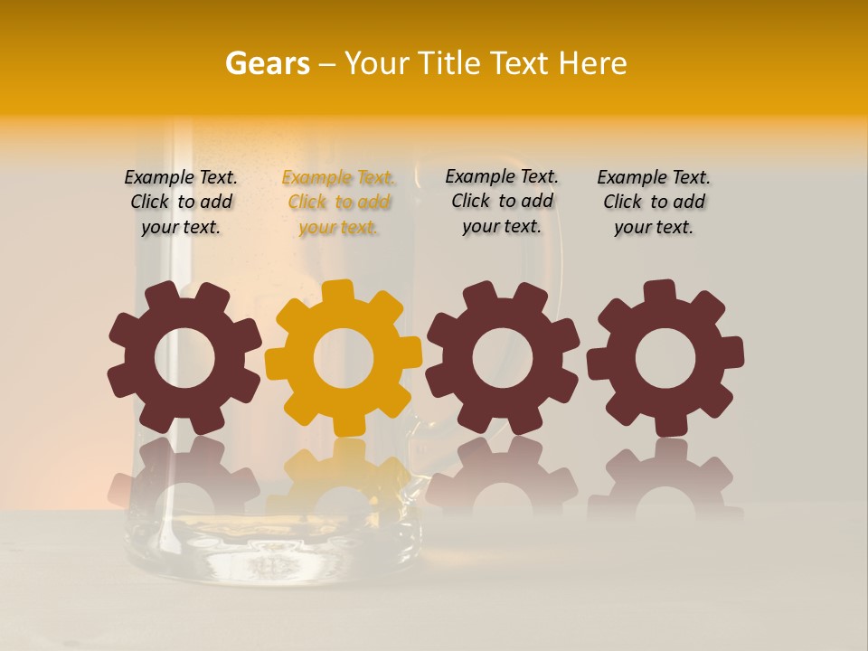 White Foodstuff Health PowerPoint Template