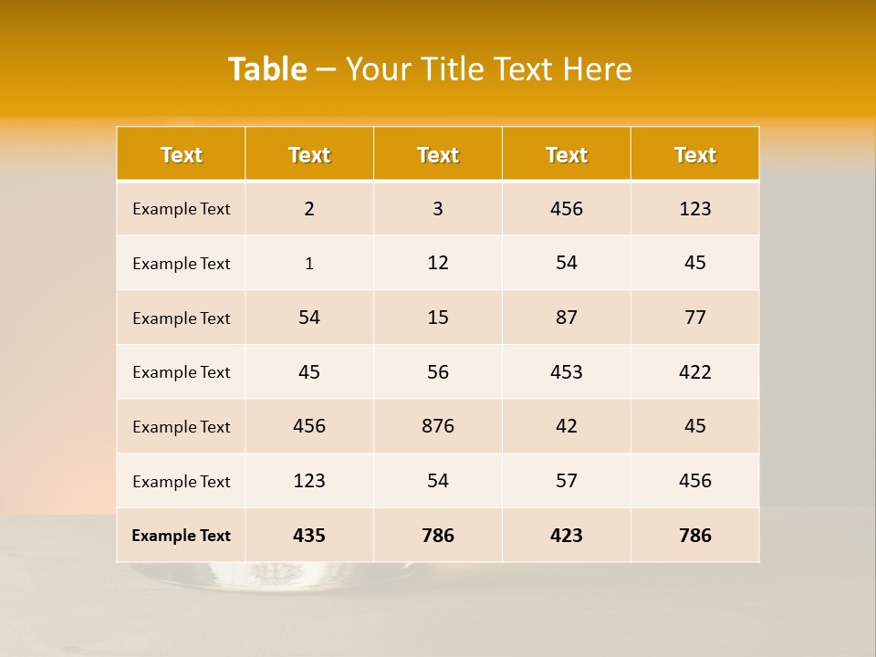 White Foodstuff Health PowerPoint Template
