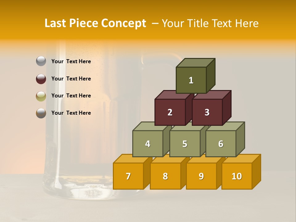 White Foodstuff Health PowerPoint Template