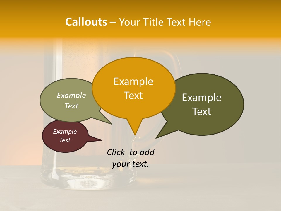 White Foodstuff Health PowerPoint Template