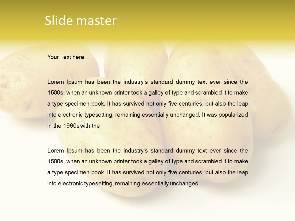 White Foodstuff Health PowerPoint Template