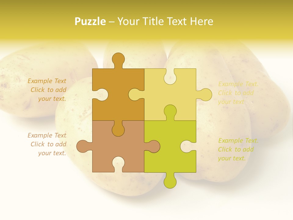 White Foodstuff Health PowerPoint Template