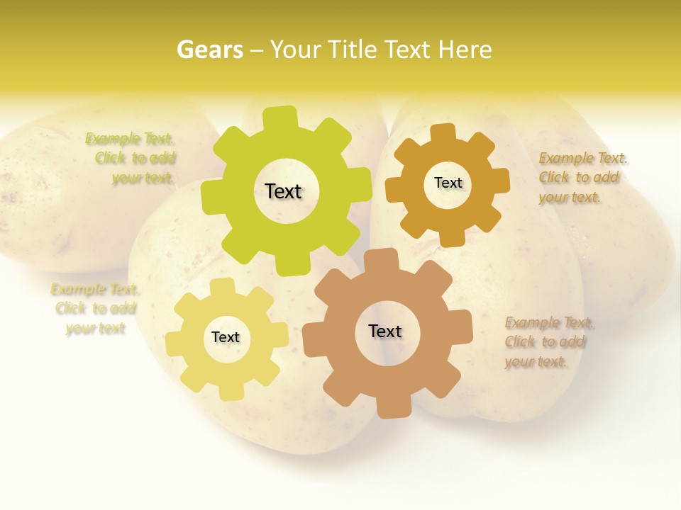 White Foodstuff Health PowerPoint Template