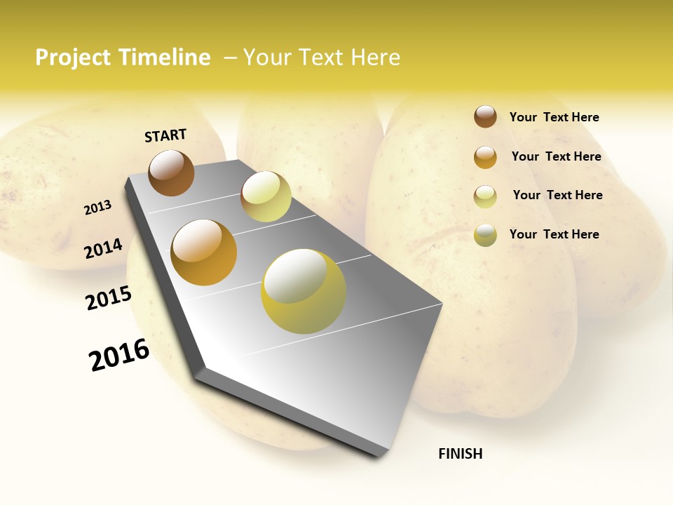 White Foodstuff Health PowerPoint Template