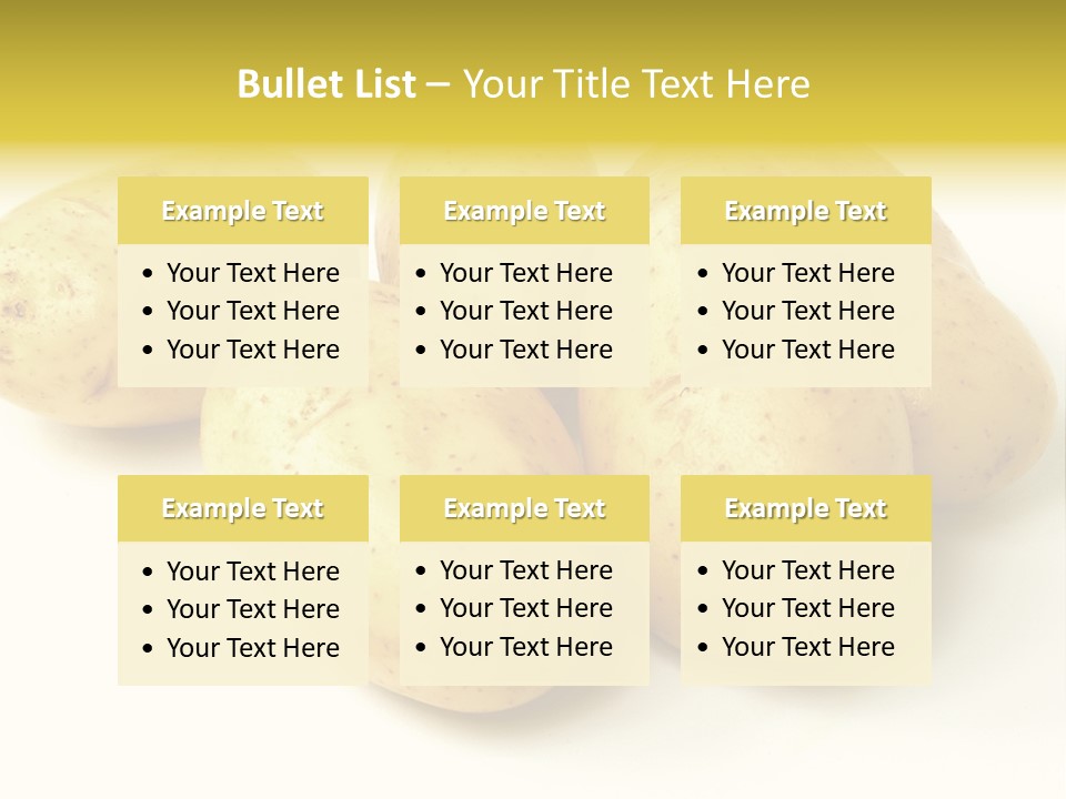 White Foodstuff Health PowerPoint Template